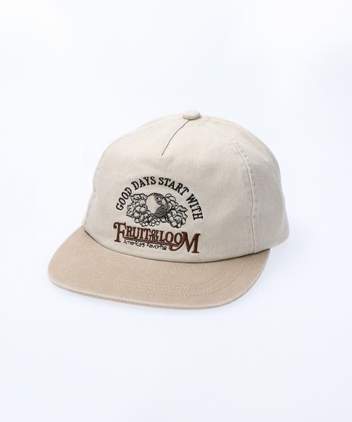 FRUIT OF THE LOOM（フルーツオブザルーム）の「FTL EX PIGMENT 5PANEL BB CAP / キャップ / ピグメント / 古着（キャップ・メンズ・アイボリー/ブラック/グリーン/ネイビー・FREE）」の2枚目の写真