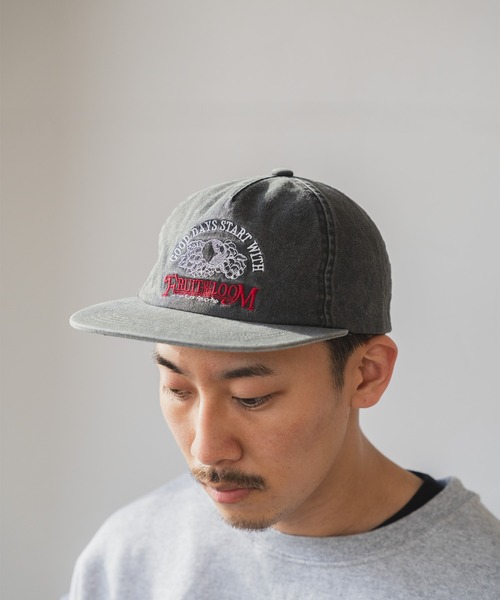 FRUIT OF THE LOOM（フルーツオブザルーム）の「FTL EX PIGMENT 5PANEL BB CAP / キャップ / ピグメント / 古着（キャップ・メンズ・アイボリー/ブラック/グリーン/ネイビー・FREE）」の3枚目の写真