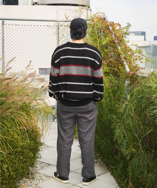TENGA(テンガ)の「Tenga x Y.E.S Stripe Knit Pullover Black(ニット/セーター・メンズ・ブラック・X-LARGE/LARGE/MEDIUM)」の6枚目の写真