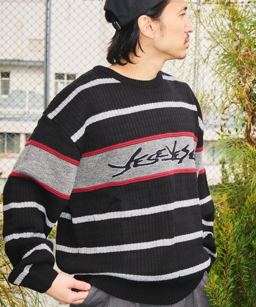 TENGA(テンガ)の「Tenga x Y.E.S Stripe Knit Pullover Black(ニット/セーター・メンズ・ブラック・X-LARGE/LARGE/MEDIUM)」の9枚目の写真