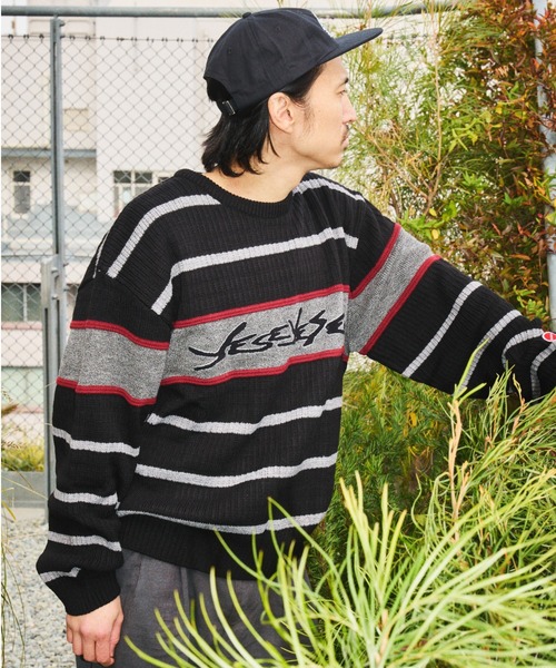 TENGA(テンガ)の「Tenga x Y.E.S Stripe Knit Pullover Black(ニット/セーター・メンズ・ブラック・X-LARGE/LARGE/MEDIUM)」の10枚目の写真