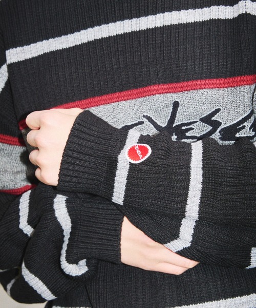 TENGA(テンガ)の「Tenga x Y.E.S Stripe Knit Pullover Black(ニット/セーター・メンズ・ブラック・X-LARGE/LARGE/MEDIUM)」の11枚目の写真