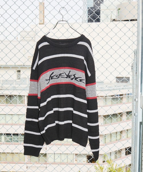 TENGA(テンガ)の「Tenga x Y.E.S Stripe Knit Pullover Black(ニット/セーター・メンズ・ブラック・X-LARGE/LARGE/MEDIUM)」の12枚目の写真