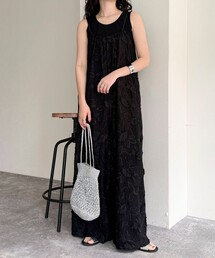 刺繍ワイドサロペット\結婚式などに 刺繍」に該当するオールインワン・サロペットファッション通販