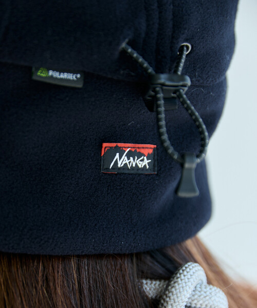 NANGA（ナンガ）の「NANGA × FREAK'S STORE/ナンガ × フリークスストア 別注 POLARTEC EAR FLAP CAP ポーラテックイヤーフラップキャップ（キャップ・メンズ・ブラック/ベージュ・ONE SIZE）」の15枚目の写真