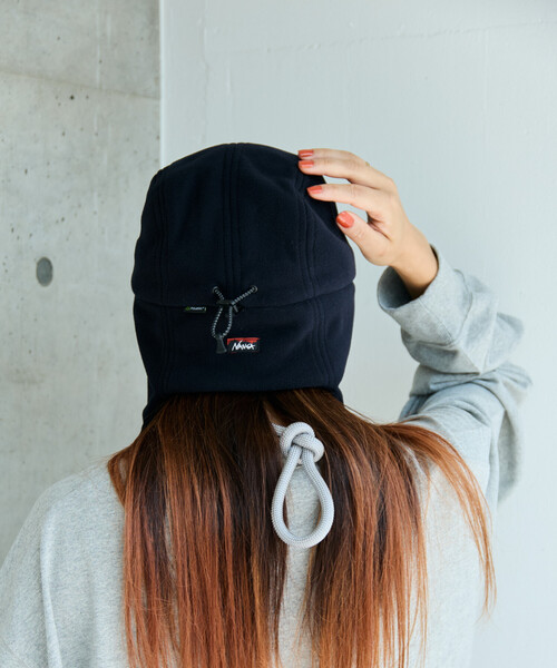 NANGA(ナンガ)の「NANGA × FREAK'S STORE/ナンガ × フリークスストア 別注 POLARTEC EAR FLAP CAP ポーラテックイヤーフラップキャップ(キャップ・メンズ・ブラック/ベージュ・ONE SIZE)」の12枚目の写真