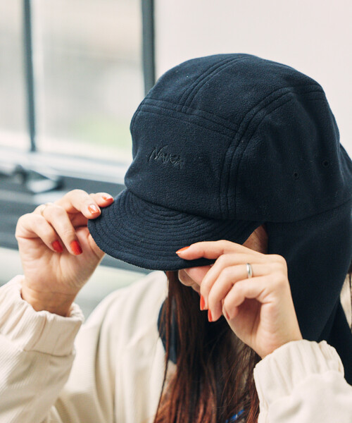 NANGA(ナンガ)の「NANGA × FREAK'S STORE/ナンガ × フリークスストア 別注 POLARTEC EAR FLAP CAP ポーラテックイヤーフラップキャップ(キャップ・メンズ・ブラック/ベージュ・ONE SIZE)」の13枚目の写真