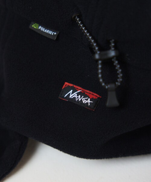 NANGA（ナンガ）の「NANGA × FREAK'S STORE/ナンガ × フリークスストア 別注 POLARTEC EAR FLAP CAP ポーラテックイヤーフラップキャップ（キャップ・メンズ・ブラック/ベージュ・ONE SIZE）」の14枚目の写真