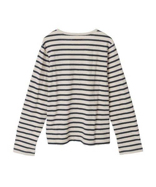 PINK HOUSE（ピンクハウス）の「ロゴプリントボーダーカットソー（Tシャツ/カットソー・レディース・ホワイト×イエロー/ホワイト×ネイビー/グレー×ホワイト/ネイビー×ホワイト・MEDIUM/LARGE）」の6枚目の写真