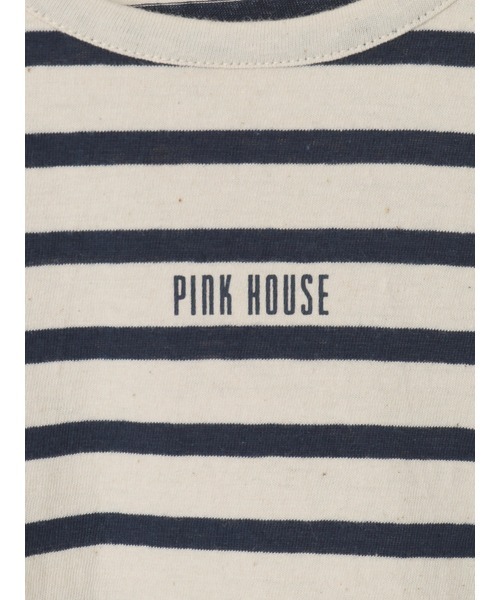 PINK HOUSE（ピンクハウス）の「ロゴプリントボーダーカットソー（Tシャツ/カットソー・レディース・ホワイト×イエロー/ホワイト×ネイビー/グレー×ホワイト/ネイビー×ホワイト・MEDIUM/LARGE）」の10枚目の写真