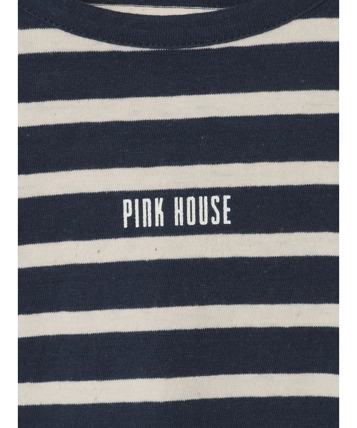 PINK HOUSE（ピンクハウス）の「ロゴプリントボーダーカットソー（Tシャツ/カットソー・レディース・ホワイト×イエロー/ホワイト×ネイビー/グレー×ホワイト/ネイビー×ホワイト・MEDIUM/LARGE）」の11枚目の写真