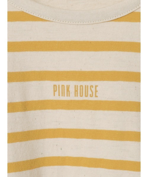 PINK HOUSE（ピンクハウス）の「ロゴプリントボーダーカットソー（Tシャツ/カットソー・レディース・ホワイト×イエロー/ホワイト×ネイビー/グレー×ホワイト/ネイビー×ホワイト・MEDIUM/LARGE）」の12枚目の写真