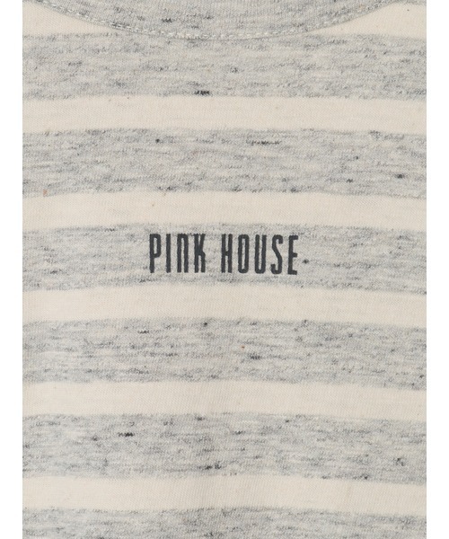 PINK HOUSE（ピンクハウス）の「ロゴプリントボーダーカットソー（Tシャツ/カットソー・レディース・ホワイト×イエロー/ホワイト×ネイビー/グレー×ホワイト/ネイビー×ホワイト・MEDIUM/LARGE）」の13枚目の写真