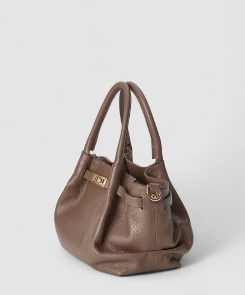 ANAYI(アナイ)の「◇ターンロック付き2WAYショルダーバッグ(ハンドバッグ・レディース・グレイッシュベージュ/モカ・FREE)」の8枚目の写真