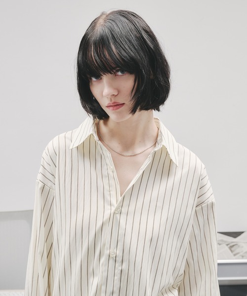 SELLE GLANT(セレグランテ)の「SHORT MINIMAL NECKLACE/ショートミニマルネックレス(ネックレス・メンズ・シルバー・FREE)」の4枚目の写真