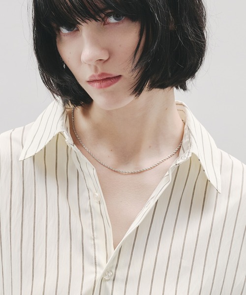 SELLE GLANT(セレグランテ)の「SHORT MINIMAL NECKLACE/ショートミニマルネックレス(ネックレス・メンズ・シルバー・FREE)」の2枚目の写真