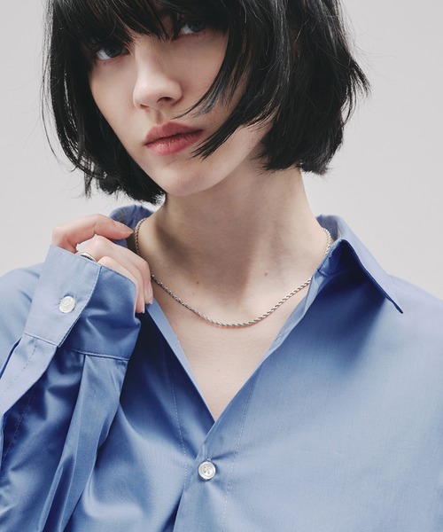 SELLE GLANT(セレグランテ)の「SHORT MINIMAL NECKLACE/ショートミニマルネックレス(ネックレス・メンズ・シルバー・FREE)」の6枚目の写真
