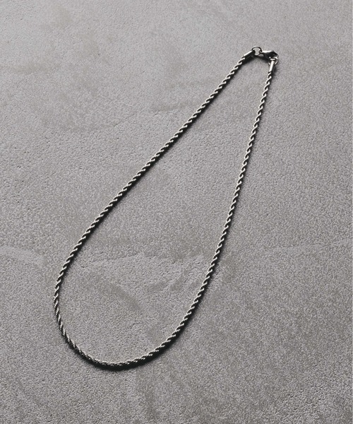SELLE GLANT(セレグランテ)の「SHORT MINIMAL NECKLACE/ショートミニマルネックレス(ネックレス・メンズ・シルバー・FREE)」の14枚目の写真