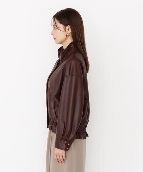 PROPORTION BODY DRESSING(プロポーションボディドレッシング)の「合皮ドロストブルゾン / 1215255906(ブルゾン・レディース・ブラック/ブラウン・MEDIUM/SMALL)」の19枚目の写真