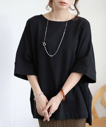 コットンワッフルドルマンTシャツ【大きいサイズ対応】