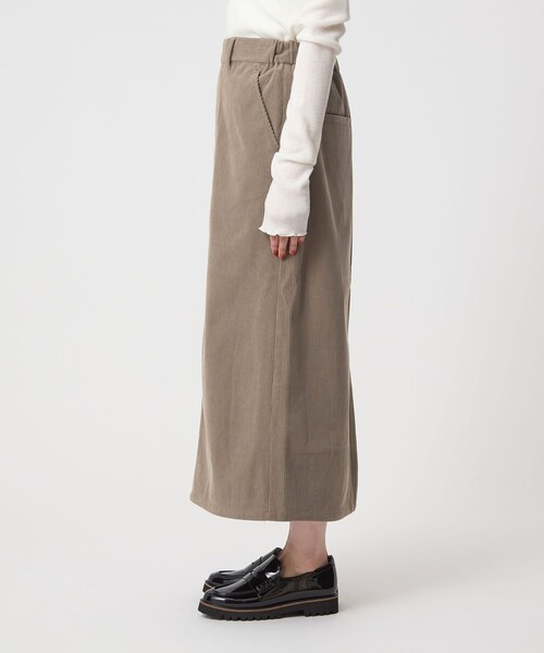green label relaxing（グリーンレーベルリラクシング）の「［size SHORT/TALLあり］オルマイ コール ジャージー スカート（スカート・レディース・モカ/オフホワイト/ブラック/ブラウン系・TALL/SHORT/FREE）」の16枚目の写真