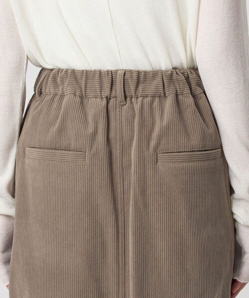 green label relaxing（グリーンレーベルリラクシング）の「［size SHORT/TALLあり］オルマイ コール ジャージー スカート（スカート・レディース・モカ/オフホワイト/ブラック/ブラウン系・TALL/SHORT/FREE）」の19枚目の写真