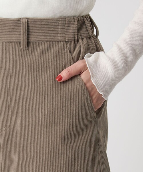 green label relaxing（グリーンレーベルリラクシング）の「［size SHORT/TALLあり］オルマイ コール ジャージー スカート（スカート・レディース・モカ/オフホワイト/ブラック/ブラウン系・TALL/SHORT/FREE）」の20枚目の写真
