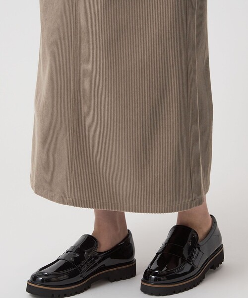 green label relaxing（グリーンレーベルリラクシング）の「［size SHORT/TALLあり］オルマイ コール ジャージー スカート（スカート・レディース・モカ/オフホワイト/ブラック/ブラウン系・TALL/SHORT/FREE）」の21枚目の写真