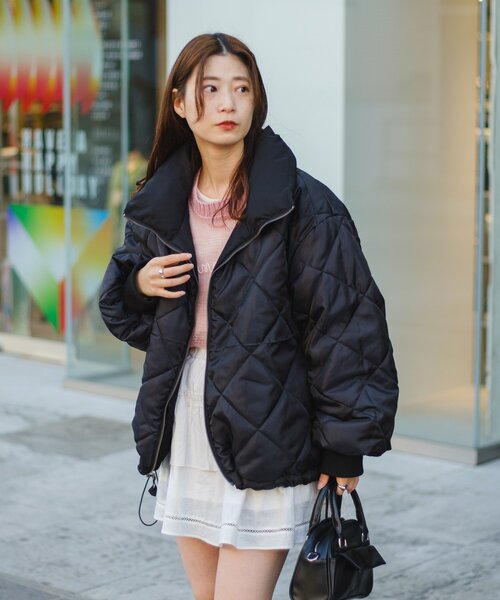 セール】キャンディスリーブリバーシブルショートコート（ダウン