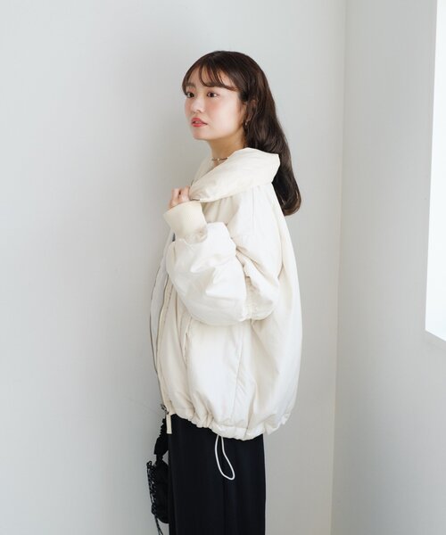 キャンディスリーブリバーシブルショートコート（ダウン