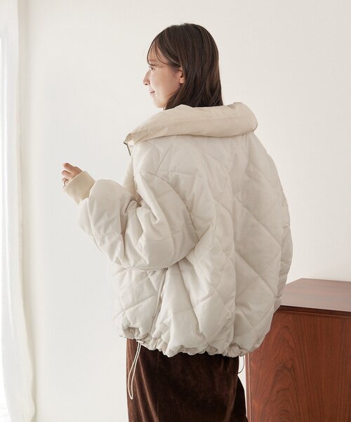 セール】キャンディスリーブリバーシブルショートコート（ダウン