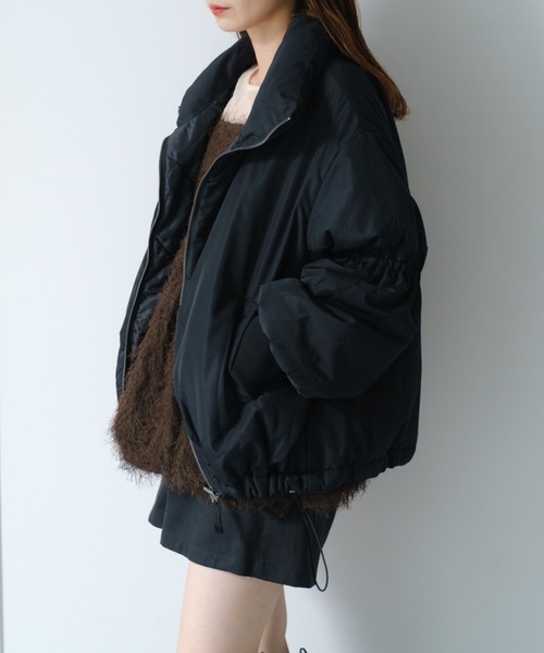 キャンディスリーブリバーシブルショートコート（ダウンジャケット