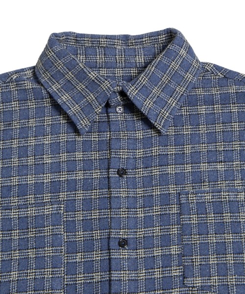 PUNYUS（プニュズ）の「チェックビッグシャツ（シャツ/ブラウス・レディース・ブラウン/ブルー/イエロー・4/3）」の16枚目の写真