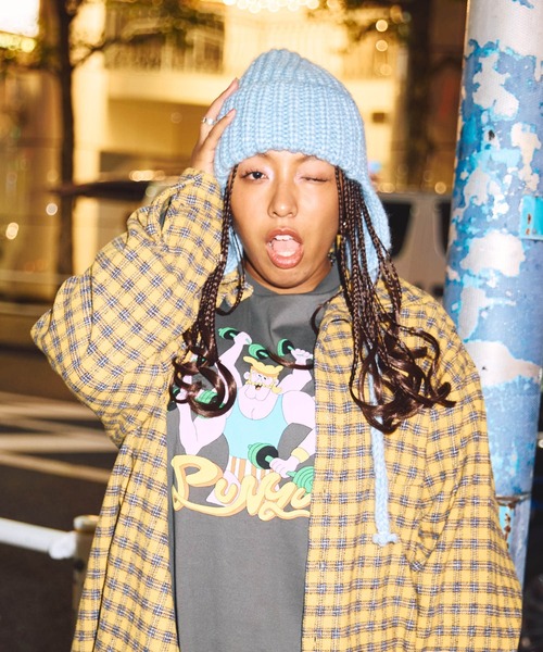 PUNYUS（プニュズ）の「チェックビッグシャツ（シャツ/ブラウス・レディース・ブラウン/ブルー/イエロー・4/3）」の21枚目の写真