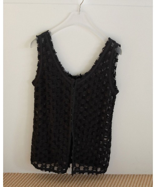 anuke（アンヌーク）の「Lace Sleeveless Tops（Tシャツ/カットソー・レディース・ホワイト/ブラック・FREE）」の21枚目の写真