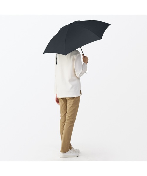 無印良品(ムジルシリョウヒン)の「晴雨兼用 2通りにたためる 折りたたみ傘(折りたたみ傘・レディース・ブラック・55cm)」の10枚目の写真