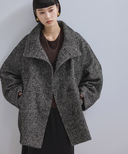 ADAM ET ROPE' アダムエロペ カシミヤ混Ｖネックノーカラーコート 楽天市場】カシミヤ混Vネックノーカラーコート ADAM ET ROPE
