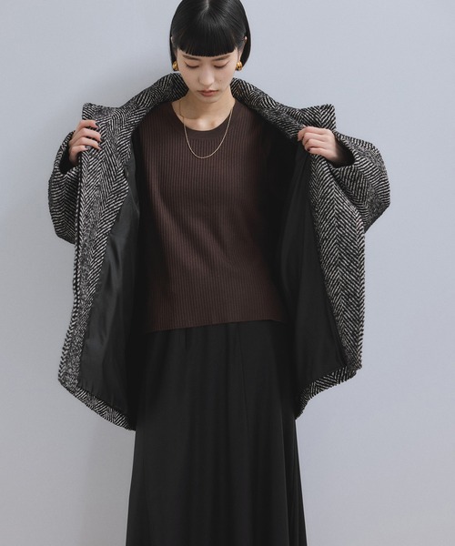 WEB限定】スタンドカラーウールミドルコート（その他アウター