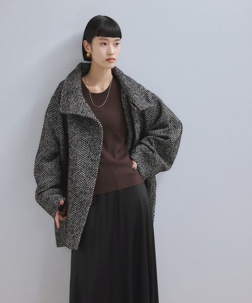 ADAM ET ROPÉ /アダムエロペ　スタンドカラーミドルコート ADAM ET ROPÉ FEMME(アダム エ ロペ ファム) / 【WEB限定】スタンド