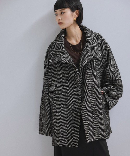 美品　アダムエロペ アウター コート ADAM ET ROPE' ステンカラーコート コート 「WEB限定」玉虫色