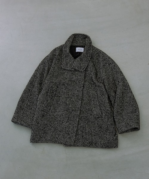 WEB限定】スタンドカラーウールミドルコート（その他アウター）｜ADAM