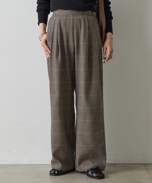 COLONY 2139（コロニートゥーワンスリーナイン）の「TRチェック2タックストレートパンツ（その他パンツ・レディース・グレー/ブラウン・FREE）」の19枚目の写真