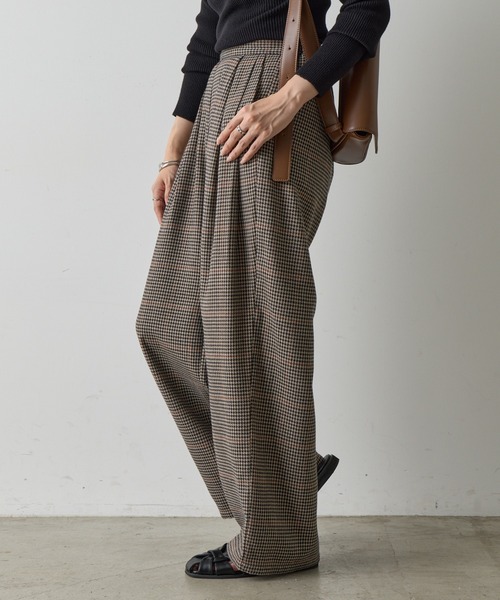 COLONY 2139（コロニートゥーワンスリーナイン）の「TRチェック2タックストレートパンツ（その他パンツ・レディース・グレー/ブラウン・FREE）」の20枚目の写真