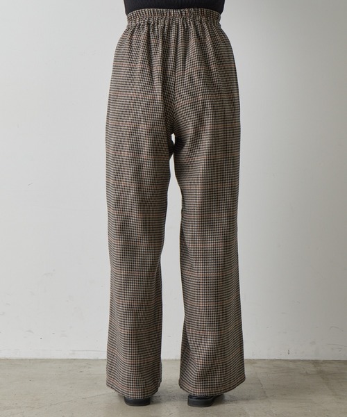 COLONY 2139（コロニートゥーワンスリーナイン）の「TRチェック2タックストレートパンツ（その他パンツ・レディース・グレー/ブラウン・FREE）」の12枚目の写真