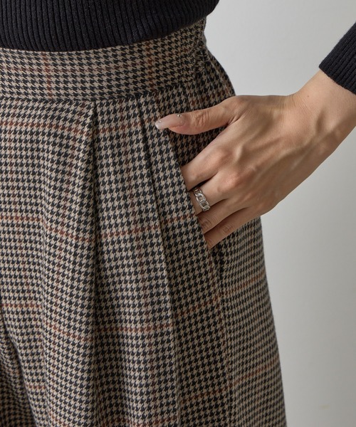 COLONY 2139（コロニートゥーワンスリーナイン）の「TRチェック2タックストレートパンツ（その他パンツ・レディース・グレー/ブラウン・FREE）」の16枚目の写真