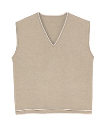 TOKYO SHIRTS | ニット 12Gミラノ配色 ベスト(ニット/セーター)