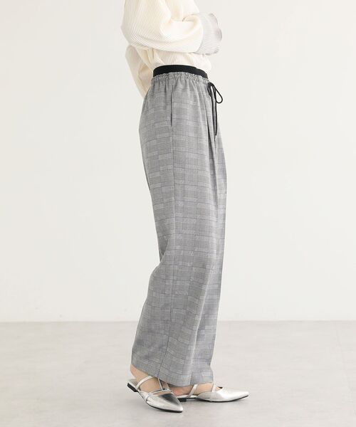 Green Parks(グリーンパークス)の「ウエストレイヤードワイドパンツ(その他パンツ・レディース・その他9/杢グレー/ブルー系その他4/ブラック・FREE)」の6枚目の写真