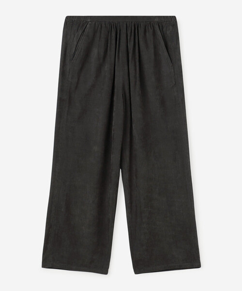 LE GLAZIK（ルグラジック）の「LE GLAZIK | コットンレーヨン エラスティックパンツ WOMEN（その他パンツ・レディース・チャコール/オレンジ系その他/ブラック・34）」の6枚目の写真