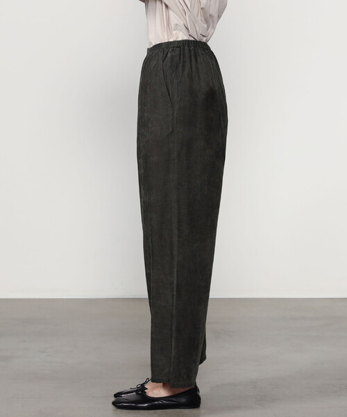 LE GLAZIK（ルグラジック）の「LE GLAZIK | コットンレーヨン エラスティックパンツ WOMEN（その他パンツ・レディース・チャコール/オレンジ系その他/ブラック・34）」の12枚目の写真