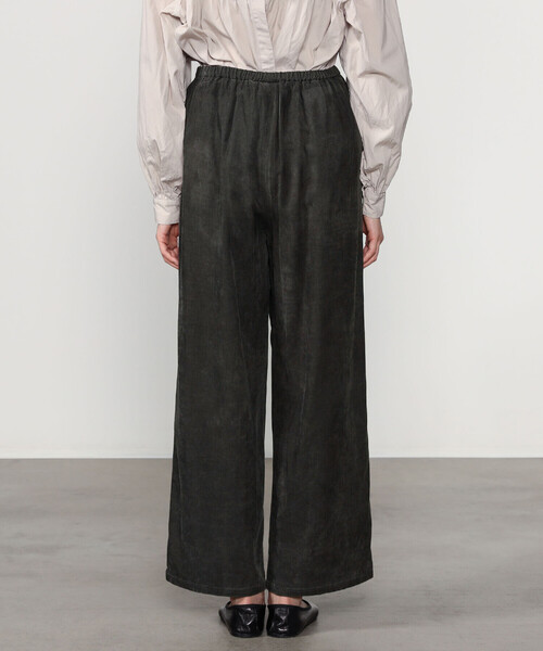 LE GLAZIK（ルグラジック）の「LE GLAZIK | コットンレーヨン エラスティックパンツ WOMEN（その他パンツ・レディース・チャコール/オレンジ系その他/ブラック・34）」の13枚目の写真